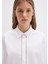 Nakışlı Şerit Detaylı Beyaz Gömlek 1211174-70057 7