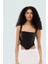 Askılı Korse Crop Bluz Dokuma Polyester Karışımlı Yazlık Şık Görünüm Modern Stil 1