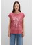 Çiçek Baskılı Pembe Tişört 1613480-71104 3