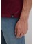 Etiket Detaylı Bordo Basic Tişört 0611824-70394 6