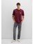 MJ Logo Baskılı Bordo Tişört 0612839-70394 2