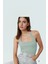 Crop Halter Boyundan Bağlamalı Örme Bluz Yazlık Rahat Tasarım Mükemmel Uyum Şık Görünüm 1