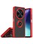 Realme C75 4g Kılıf Montreal Yüzüklü Silikon Kapak - Kırmızı Svlrs 1