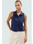 Örme Polo Yaka Kolsuz Bluz Regular Kalıp Rahat Yazlık Modern Stil Seçkin Malzeme Trend Tasarım 2