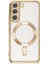 Samsung Galaxy S22 Kılıf Kross Magneticsafe Kapak - Gold Svlrs 1