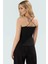 Fitted Vücuda Oturan Kolsuz Bluz Esnek Örme Havuz Yaka Günlük Modern Stil Rahat Kullanım 3