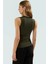 Fitted Kolsuz Örme Bluz Asimetrik Yaka Günlük Stil Profesyonel Görünüm Modern Şık 3