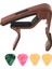 Gitar Capo, Pick Holder ve Akustik Elektro Gitar, Ukulele, Mandolin, Banjo Için 4 Gitar Penası (Yurt Dışından) 1