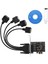 Pcı-E Seri Port Kartı Pcie 4 Seri Port RS232 9-Pin Endüstriyel Kontrol 4-Port Genişletme Kartı AX99100 Kablo ile (Yurt Dışından) 2
