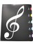 Müzik Temalı Klasör Tutucu Yazılabilir Müzisyenler Tiz Anahtarı Sayfaları Piyano Koro Kağıt Deposu Mezmur Şarkı Dinletileri Konser Koruyucu 20 Sayfa Taşınabilir Öğrenci Düzenleyici (Yurt Dışından) 1