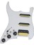 Beyaz 3 Katmanlı Elektrik Gitar Humbucker Sol El Pickguard Manyetiği Tek Kesim Kablolama Yüklenmiş Önceden Kablolanmış Anahtar (Yurt Dışından) 1