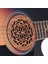 Gitar Ahşap Ses Deliği Ses Deliği Kapağı Bloğu Geri Bildirim Tamponu Maun Ağacı Eq Akustik Folk Gitarlar Için, Stil 1 (Yurt Dışından) 4