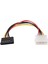 Sata Güç Dişi - Molex Erkek Adaptör Dönüştürücü Kablosu, 6 Inç (Yurt Dışından) 1
