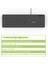 OAK920 Q USB Siyah 1.8mt Kablolu Klavye-Tek Tuş Hesap Makinalı (Sessiz Tuş) 2