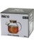 1000ML Sade Düz Cam Demlik Bambu Dış Yüzey - Metal Iç Yüzey - Silikon Contalı Kapak (5067) 1