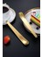 6'lı Set 304 Çelik Gold Tatlı ve Dondurma Kaşığı 17,5 Cm, Dayanıklı ve Şık Tasarım 4
