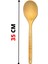 35 cm Ahşap Servis Kepçesi ve Tahta Kaşık, Şık ve Kullanışlı Set 1