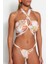 Shopeonly Çiçek Desenli Straplez Bikini Takımı 4