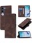 V40 Lite Pu Deri Flip Kadın Cüzdan Telefon Kılıfı Askılı Çapraz Askılı Askı (Yurt Dışından) 5