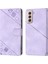 Galaxy S21 Plus Pu Deri Flip Kadın Cüzdan Telefon Kılıfı Askılı Çapraz Askılı Askı (Yurt Dışından) 4