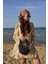 Taşlı Portföy Clutch Fermuarlı Astarlı Örgü Hasır Yazlık Tatil El Çantası 2