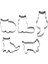 Paslanmaz Çelik Kedi Çerez Kurabiye Mus Daire Kalıp 5 Set Dıy Baskılı Fırın Kalıp Kalıp Araçları (Yurt Dışından) 1