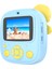 P8 Çocuk Kamera Çift Lens Anında Baskı 2,4 Inç IPS Ekran Video Kaydedici, 32GB Kart + Kart Okuyucu-Mavi (Yurt Dışından) 3