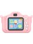 X12S Çocuk Kamera Oyuncak Karikatür Dinozor Çocuk Fotoğraf Video Kaydedici 32G Tf Kart + Kart Okuyucu (Ce Sertifikalı) - Pembe (Yurt Dışından) 3
