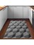 Kaymaz Dijital Mutfak & Salon Halı Trend Geometrik E5010 Gri 5