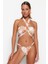 Shopeonly Çiçek Desenli Straplez Bikini Takımı 3