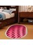 Kaymaz Dijital Mutfak & Salon Halı Star Pamuk Saçaklı Oval Geometrik E5017 Pudra 8