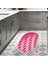 Kaymaz Dijital Mutfak & Salon Halı Yıldız Deri Saçaklı Oval Geometrik E5017 Pudra 5
