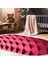 Kaymaz Dijital Mutfak & Salon Halı Yıldız Deri Saçaklı Oval Geometrik E5017 Pudra 7