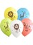 Safari Hayvan Temalı Baskılı Balon 12 Inc 25'li 1