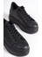Sabına Bağcıklı Ortopedik Taban Kadın Sneaker Ayakkabı St Siyah 2