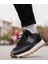 Sarasota Model Gerçek Deri El Yapımı Erkek Siyah Sneaker Ayakkabı - Erkek Spor Ayakkabı 3