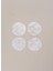 Sedefli Bardak Altlığı 4'lü Set Naturel 10 cm 2