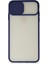 iPhone x Kılıf Palm Buzlu Kamera Sürgülü Silikon - Lacivert - NEONX7023-2978 2