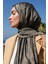 Moren Desen Shine Line Şal Siyah-Bej 1