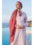 Liva Desen Shine Line Şal Bordo-Mint Yeşili 3