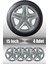 Renault Fluance Taliant Scenic 15" Inç Uyumlu 4 Adet 1 Takım Gri Kırılmaz Esnek Jant Kapağı 001 1