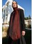 Vera Desen Shine Line Şal Siyah-Bordo 2