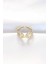 Zirkon Taşlı Gold Renk Ayarlanabilir Yüzük - TJ-BYK3109 1