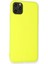 iPhone 11 Pro Max Kılıf Nano Içi Kadife Silikon - Sarı - NEONX9836-6226 3