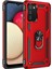 Samsung Galaxy A03S Kılıf Sofya Yüzüklü Silikon Kapak - Kırmızı - NEONX4830-5136 1