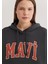Mavi Logo Baskılı Kapüşonlu Antrasit Sweatshirt 1600361-80106 6