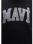 Mavi Logo Baskılı Kapüşonlu Siyah Sweatshirt 067149-902 8