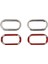 Seat Arosa Uyumlu 1997-2005 Krom Sinyal Çerçevesi 2 Parça Paslanmaz Çelik 6
