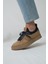 Darian Model Hakiki Deri El Yapımı Kahverengi Erkek Triko Sneaker Ayakkabı 2