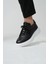 Drew Model Hakiki Deri El Yapımı Erkek Siyah Sneakers Ayakkabı 2